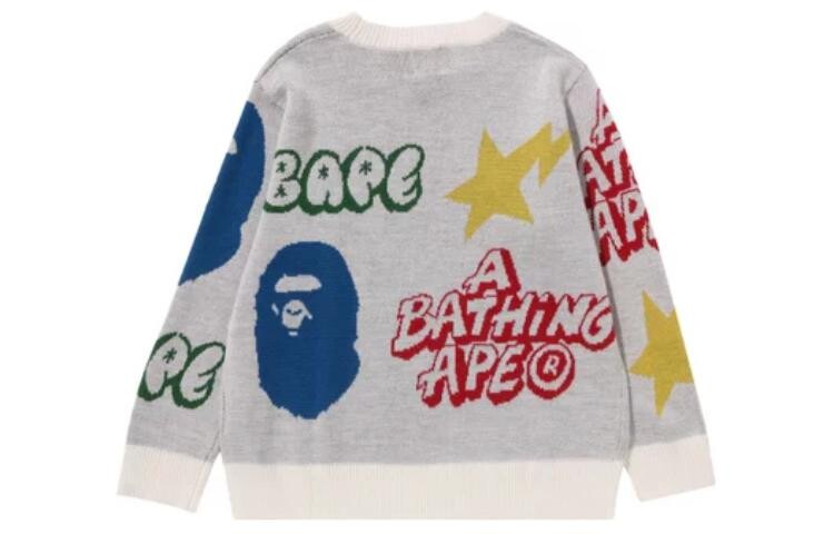 Детская толстовка A Bathing Ape, серый — фото 4