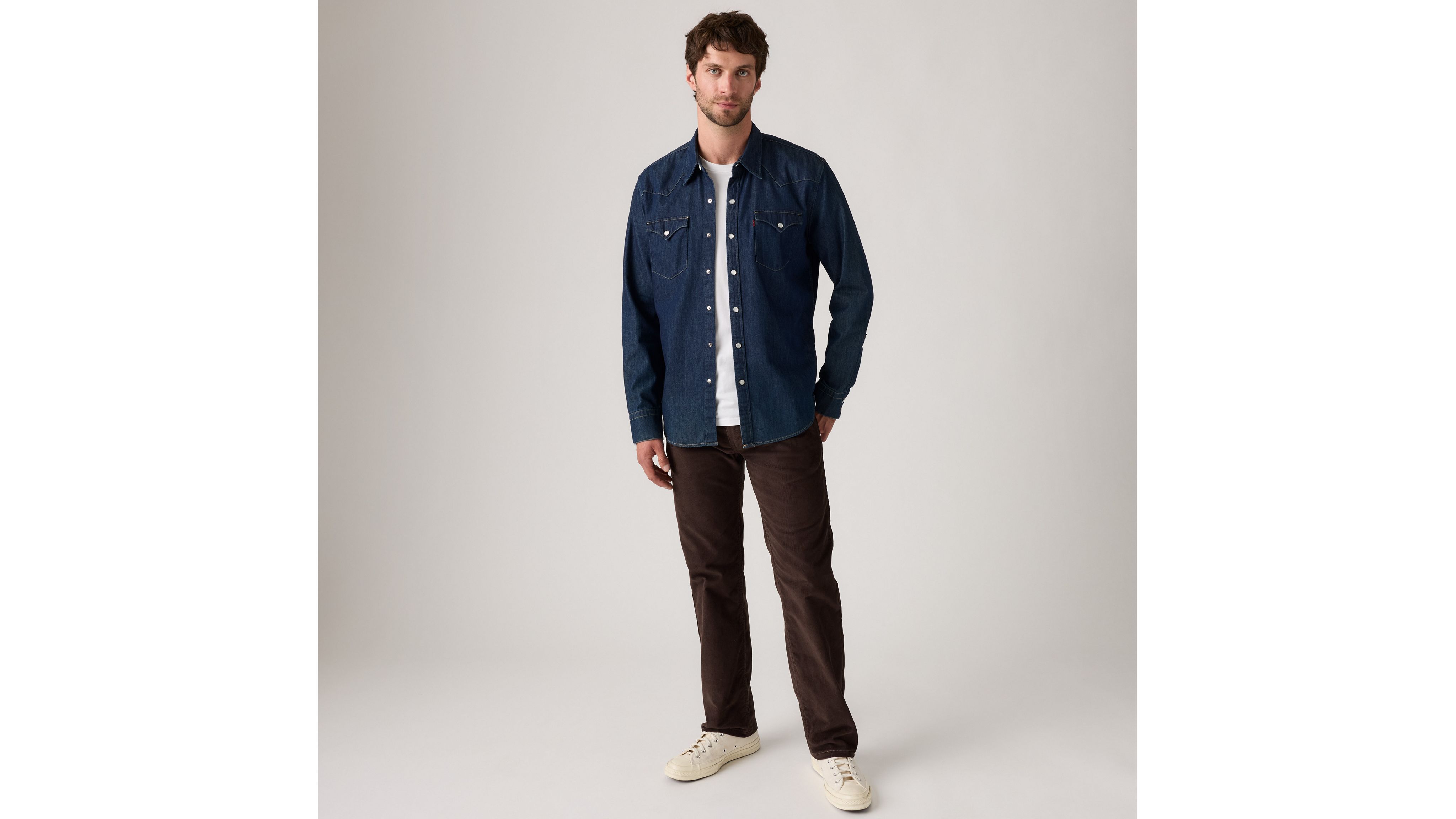 

Мужские джинсы 505 Regular Fit из вельвета Levi's, Black Coffee - Brown