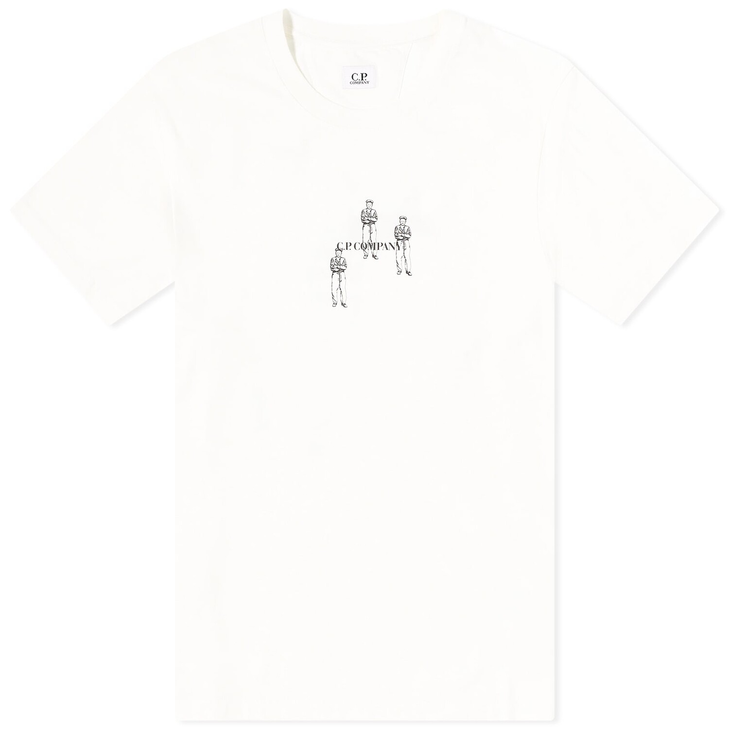 

Футболка C.P. Company 30/1 Jersey Relaxed Graphic T-Shirt, цвет Gauze White