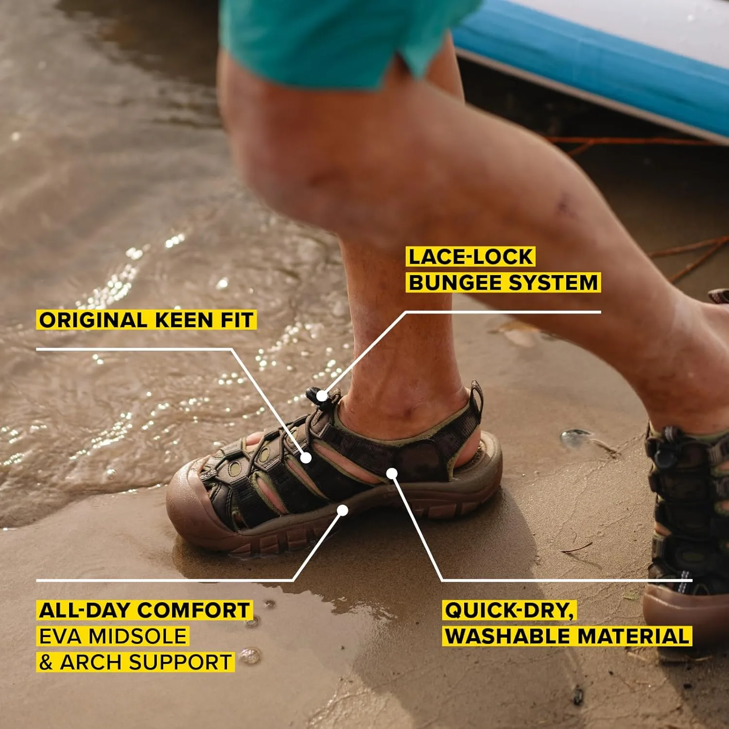 Сандалии KEEN Men Arroyo Adidas, коричневый — фото 2