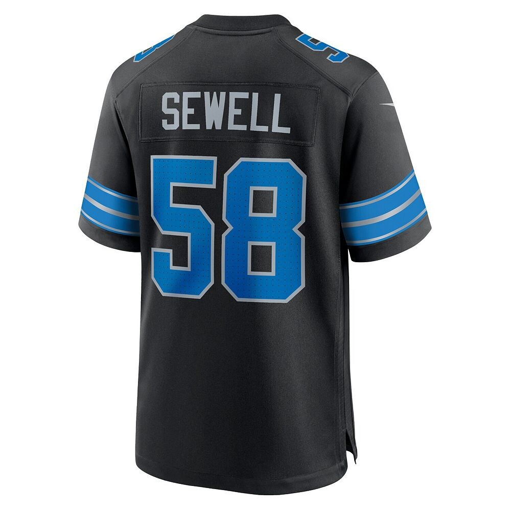 Мужская футболка Nike Penei Sewell Black Detroit Lions 2nd Alternate Game Джерси, цвет Lns Black — фото 4