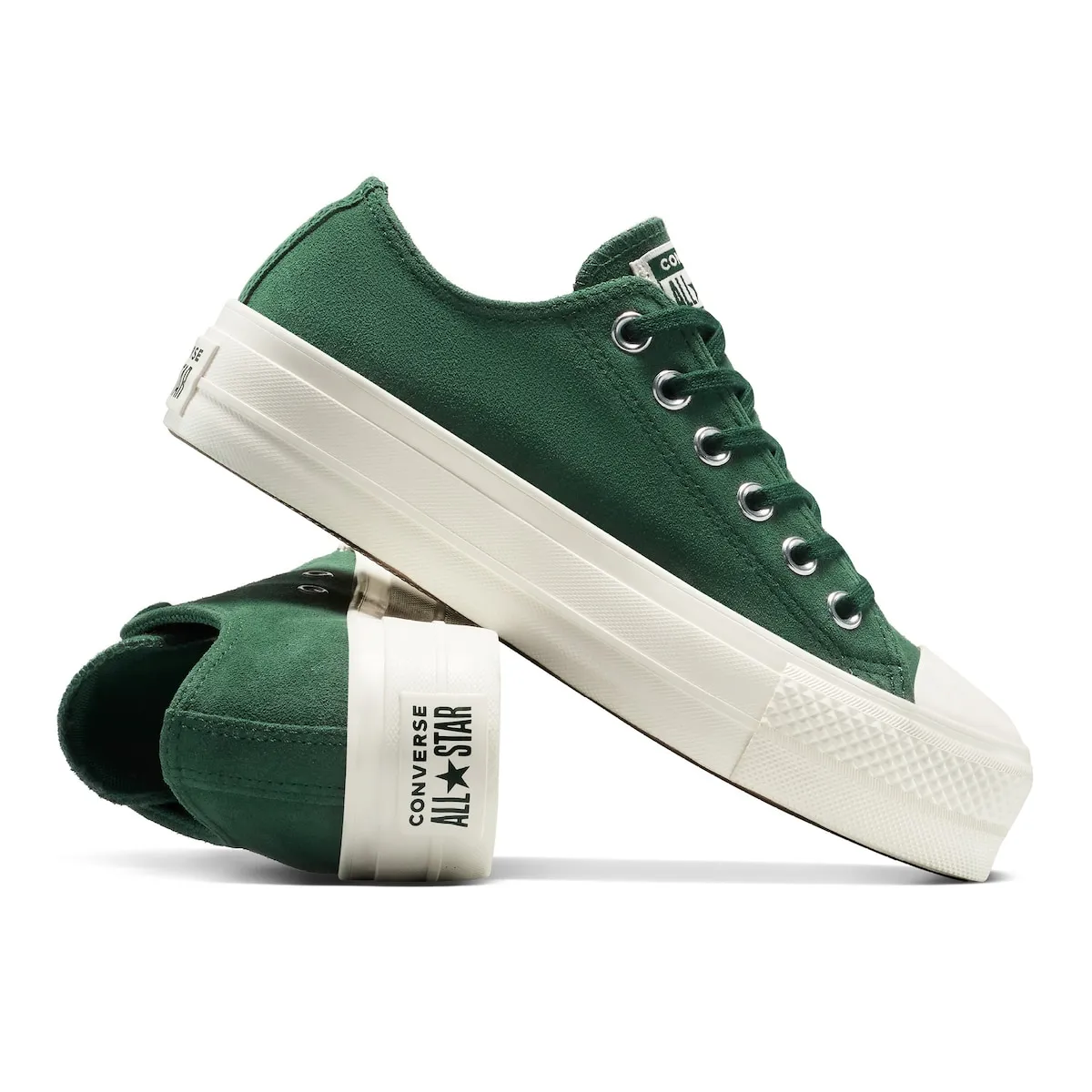 Женские повседневные кроссовки Chuck Taylor All Star Lift Crafted Color Converse, зеленый — фото 2