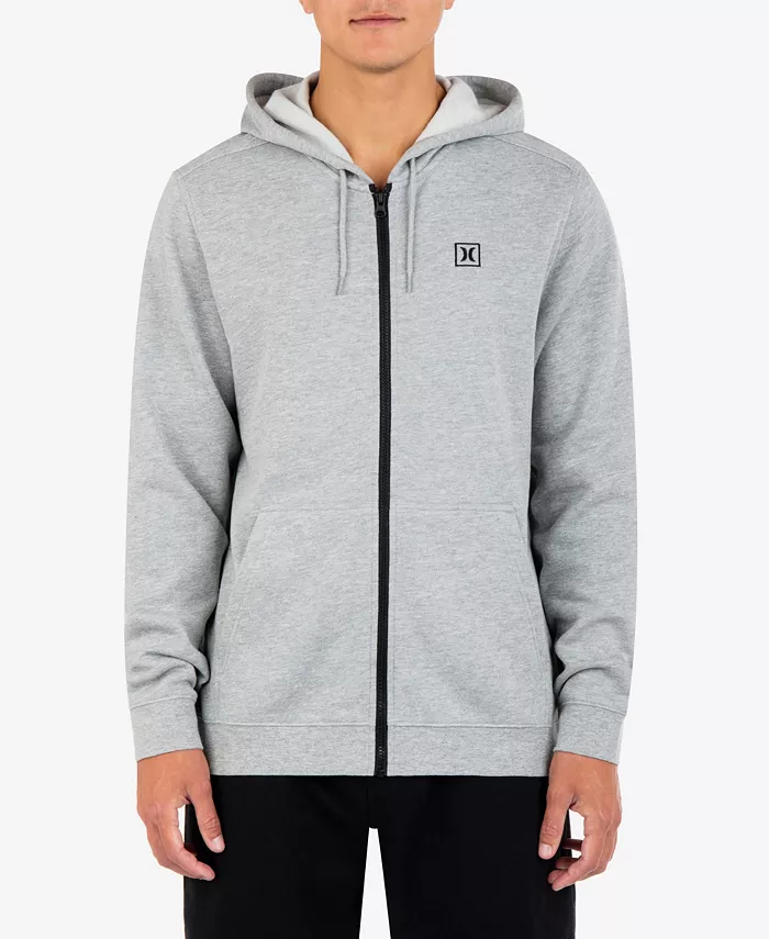 

Мужская худи с логотипом Icon Chest на молнии Hurley, серый