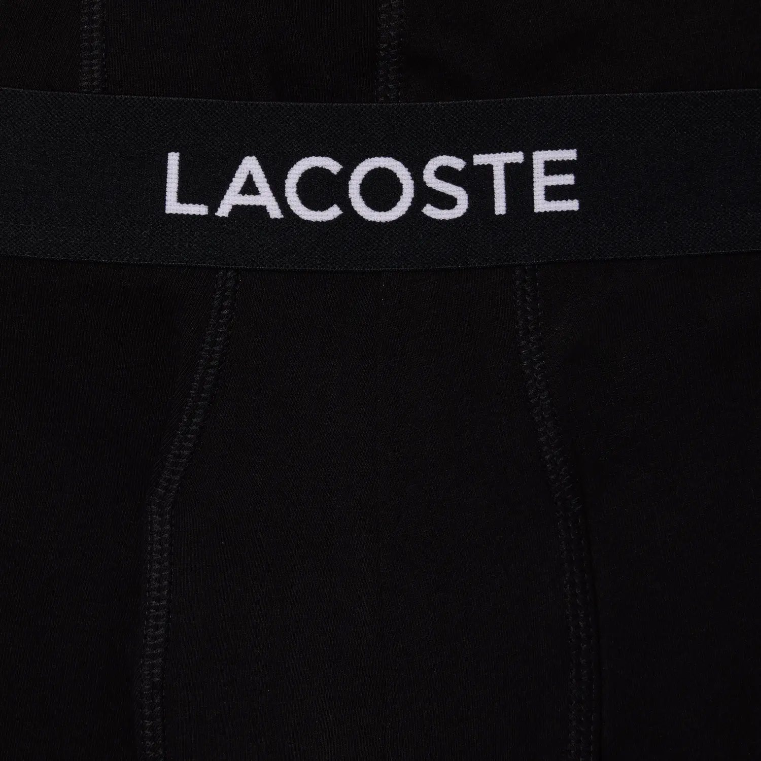 Трусы боксеры из стрейч-хлопка упаковка три штуки LACOSTE, черный — фото 2