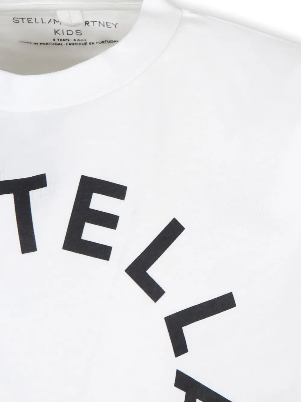 Футболка из органического хлопка с логотипом Stella McCartney Kids, белый — фото 3