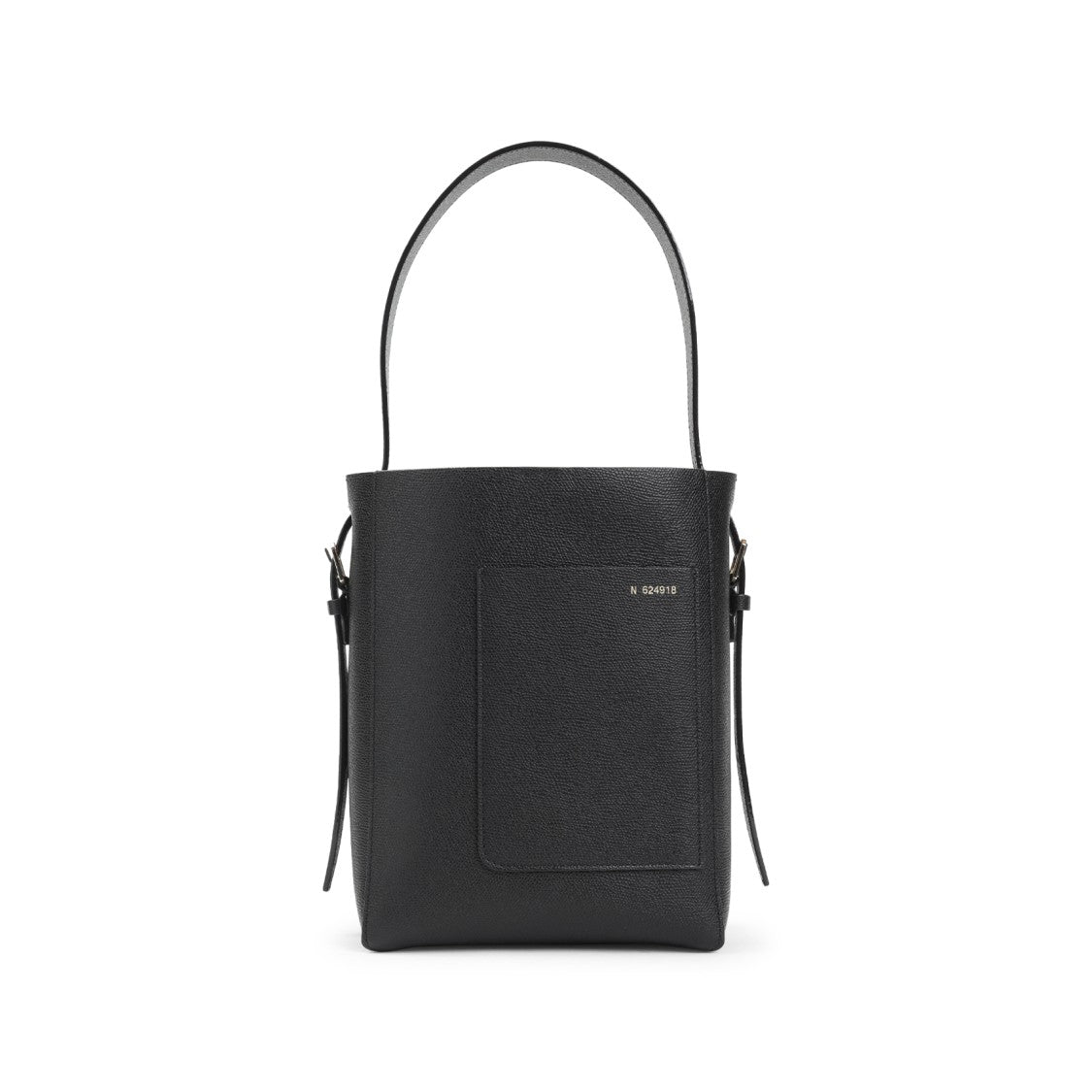 

Черная кожаная сумка-ведро Small Bucket Bag из телячьей кожи Valextra