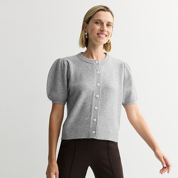 

Женский кардиган с коротким рукавом Nine West, Dark Metal Heather