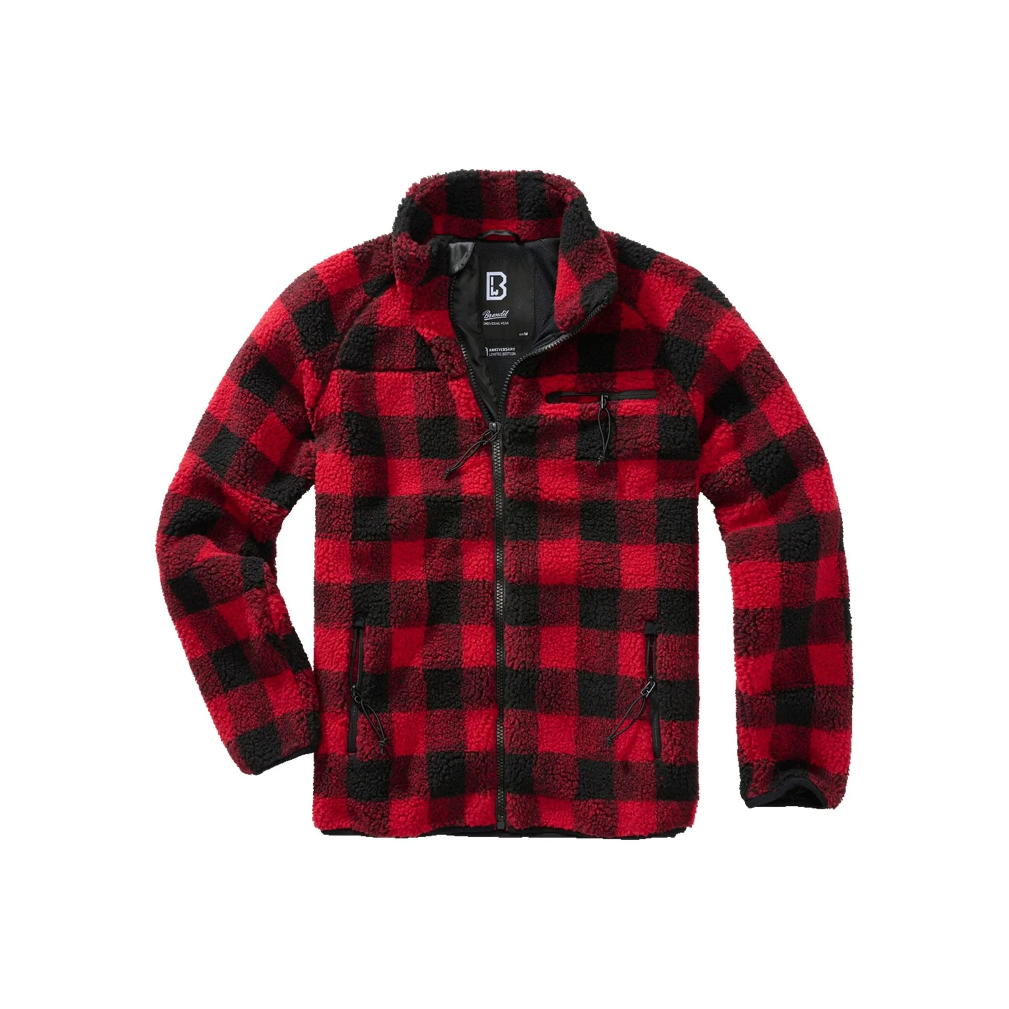

Всепогодная куртка Brandit " Brandit Men's Teddy Fleece Jacket" (1 шт.), без капюшона, красный
