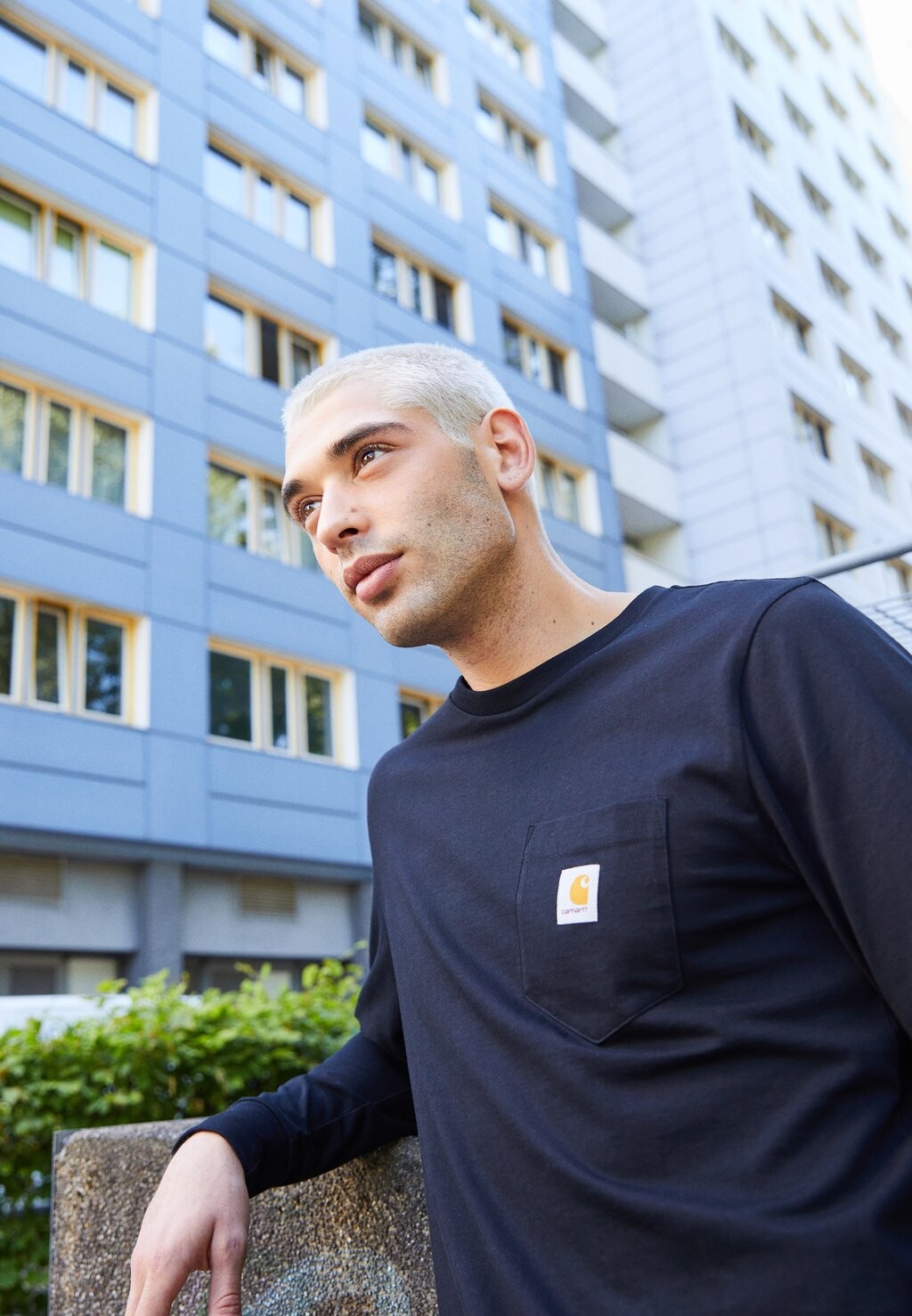 

Футболка с длинным рукавом Pocket Carhartt WIP, черный