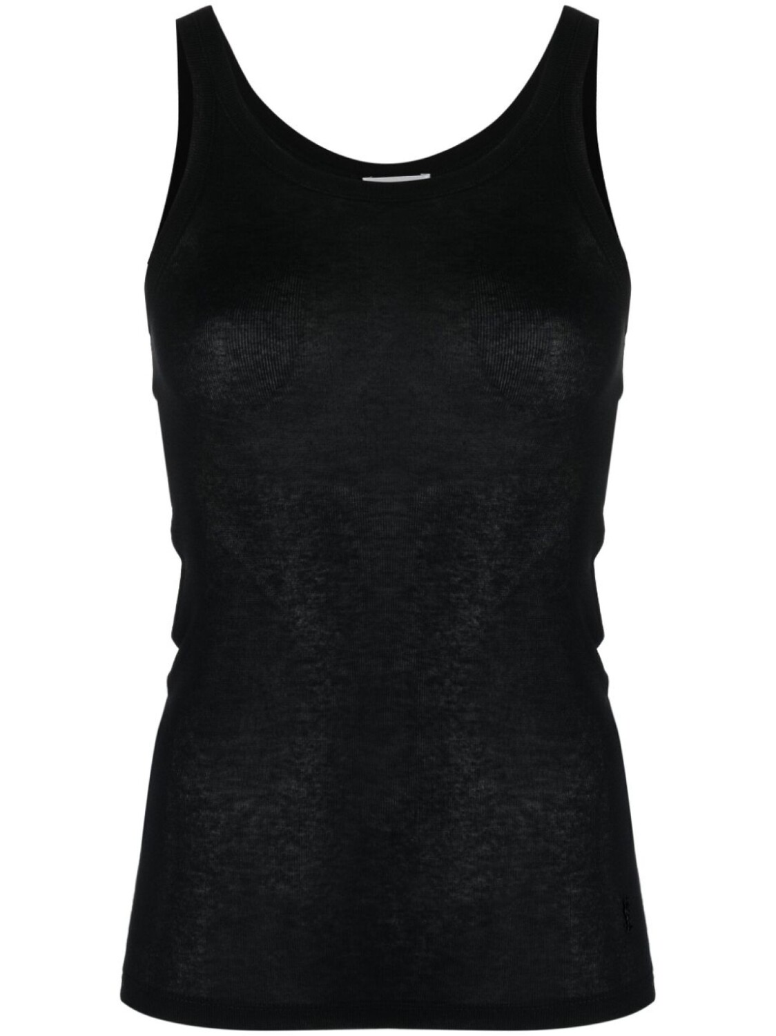 

Saint Laurent топ с круглым вырезом, черный