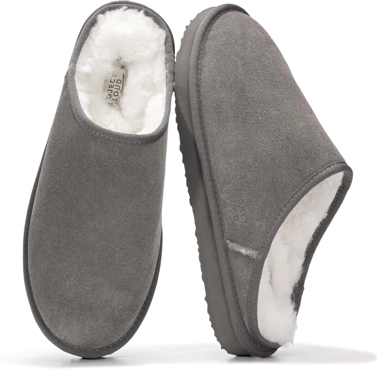 Мужские мюли из натуральной кожи, Grey Suede Project Cloud