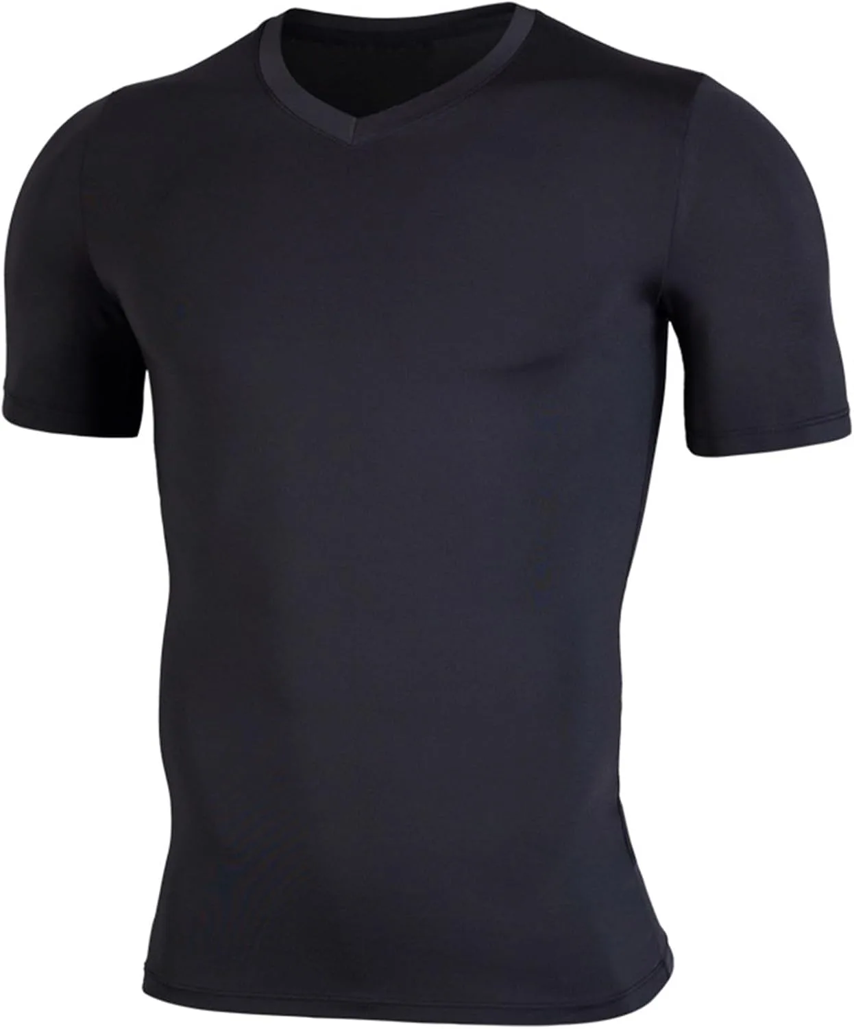 

Мужская футболка Quick-Dry Compression с коротким рукавом и V-образным вырезом