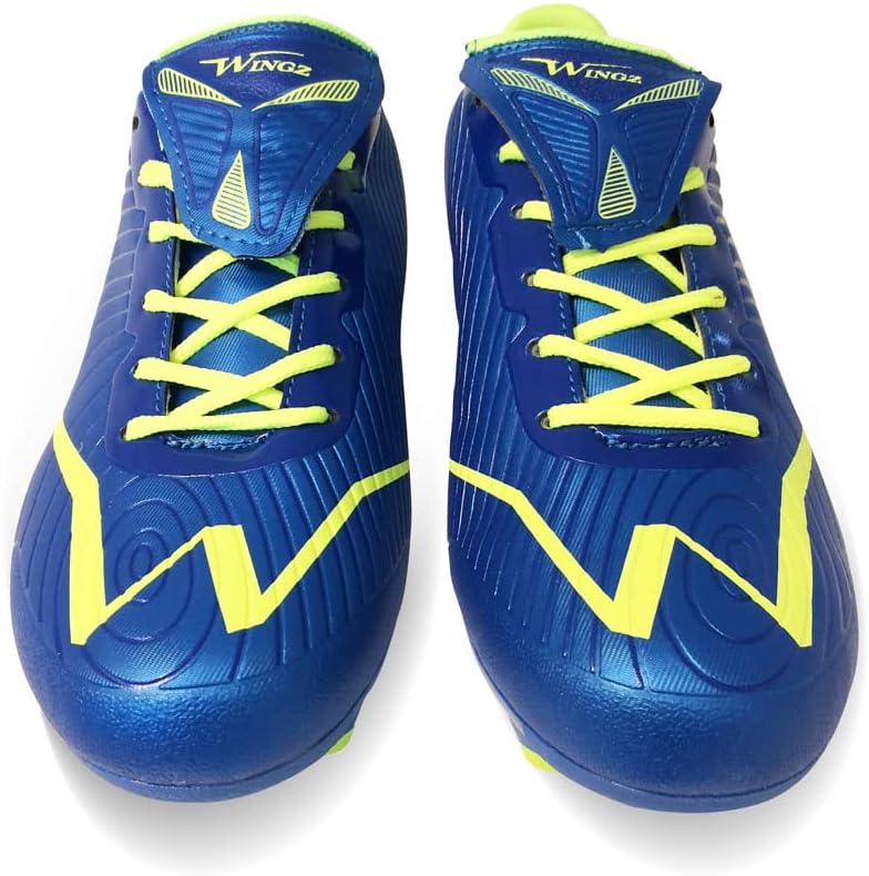 BESTSOCCERBUYS.COM Футбольные бутсы Wingz для игры на улице Отличная устойчивость и контроль мяча, синий — фото 3