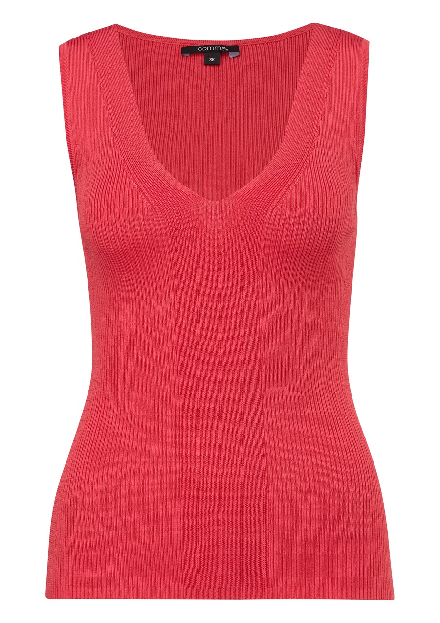 

Вязаный топ COMMA, цвет bright red