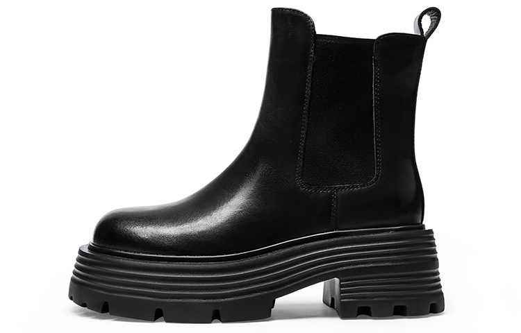 Короткие ботинки челси 5 см женские Rosa Bianca, Black