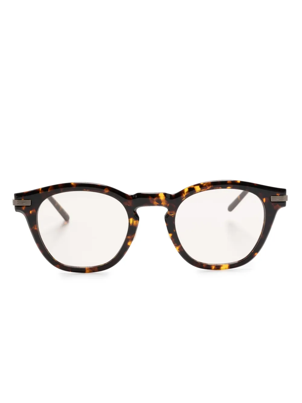 

Очки Len в оправе черепаховой расцветки Oliver Peoples, коричневый