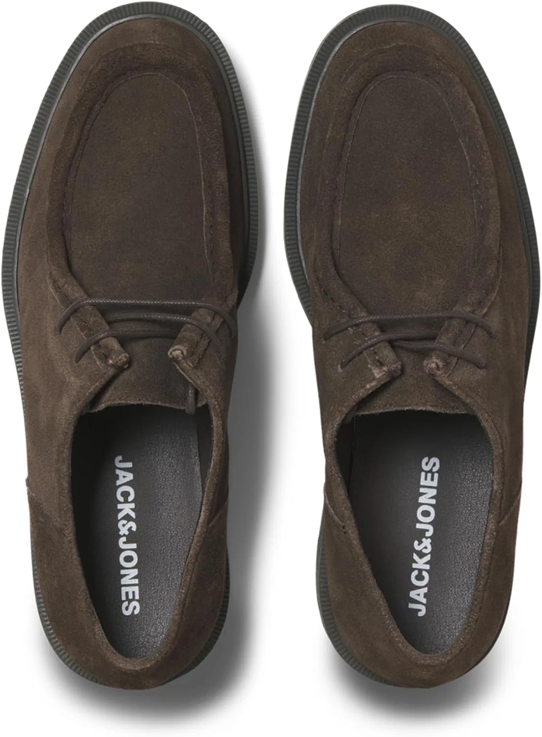 Мужские замшевые мокасины Jack & Jones Jfwaustin Suede Moc Ln, Brown Stone — фото 2