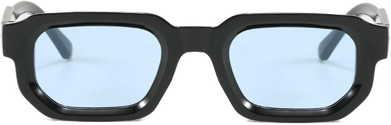 

Мужские винтажные солнцезащитные очки в прямоугольной оправе, модные ретро-очки, роскошные солнцезащитные очки с защитой от УФ-излучения UV400, женские защитные очки mincl, Black Blue