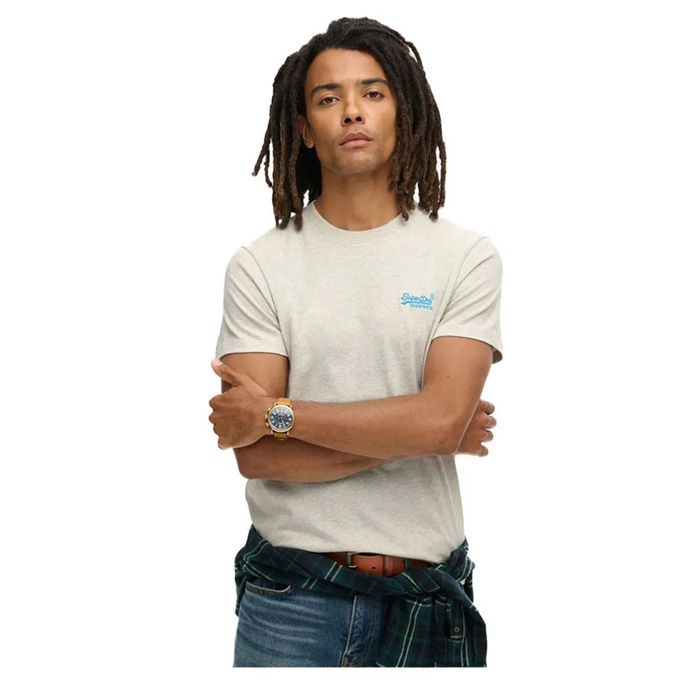 

Футболка Superdry Essential Logo Embroidered, бежевый