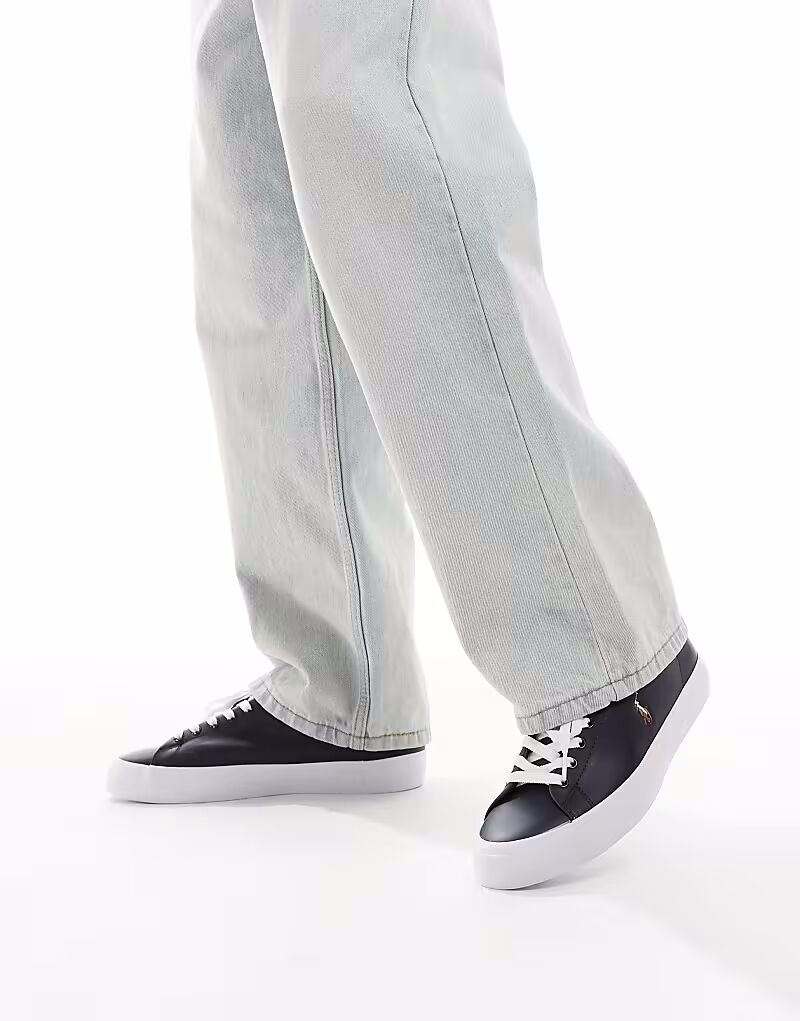 

Кроссовки Polo Ralph Lauren Longwood темно-синего цвета с логотипом
