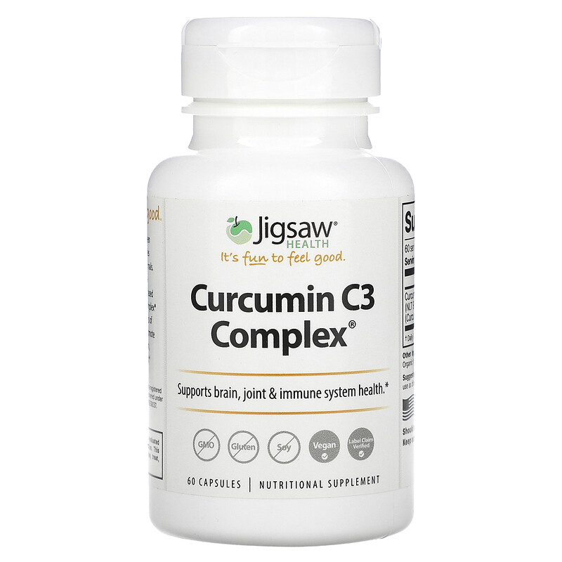 

Jigsaw Health, Curcumin C3 Complex, 500 мг, 60 капсул