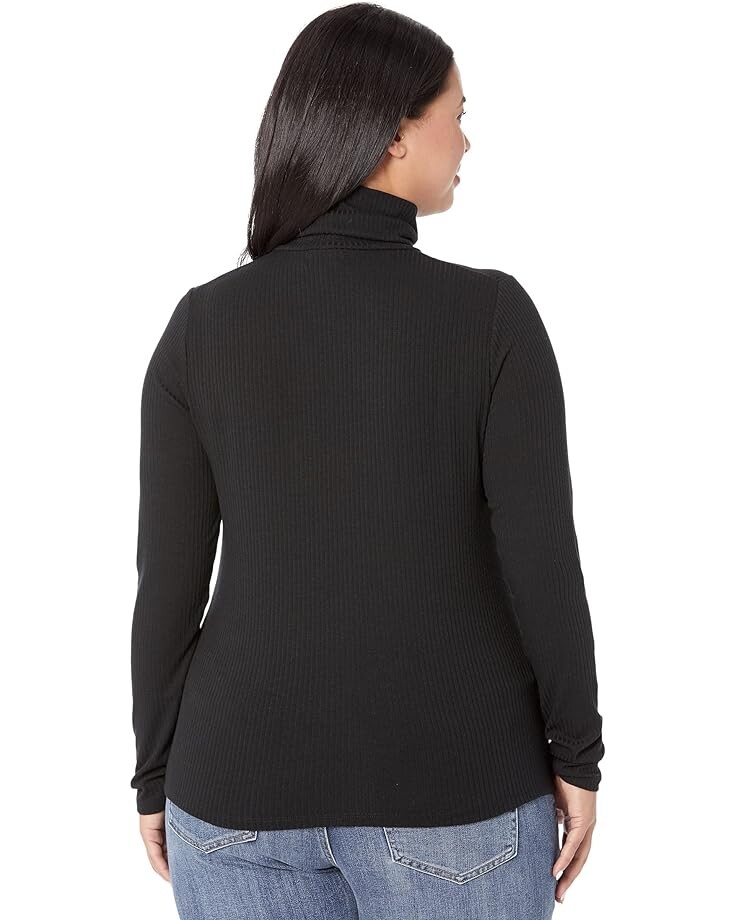 

Свитер Madewell Plus Ribbed Turtleneck Top, реальный черный