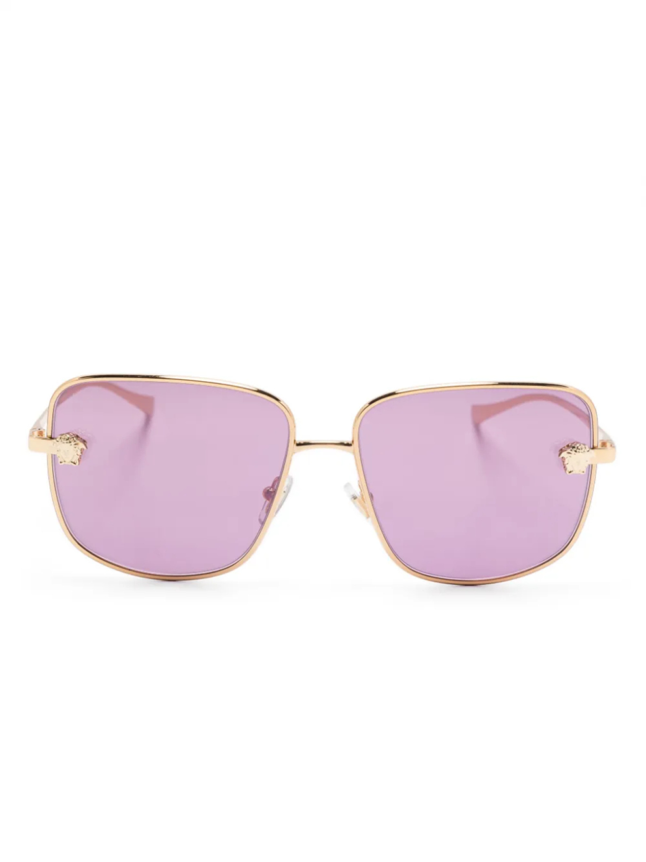 

Солнцезащитные очки в квадратной оправе Versace Eyewear, золотой