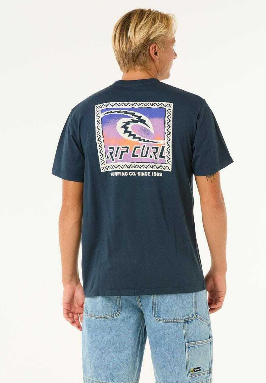 

Футболка с принтом TEE Rip Curl, синий
