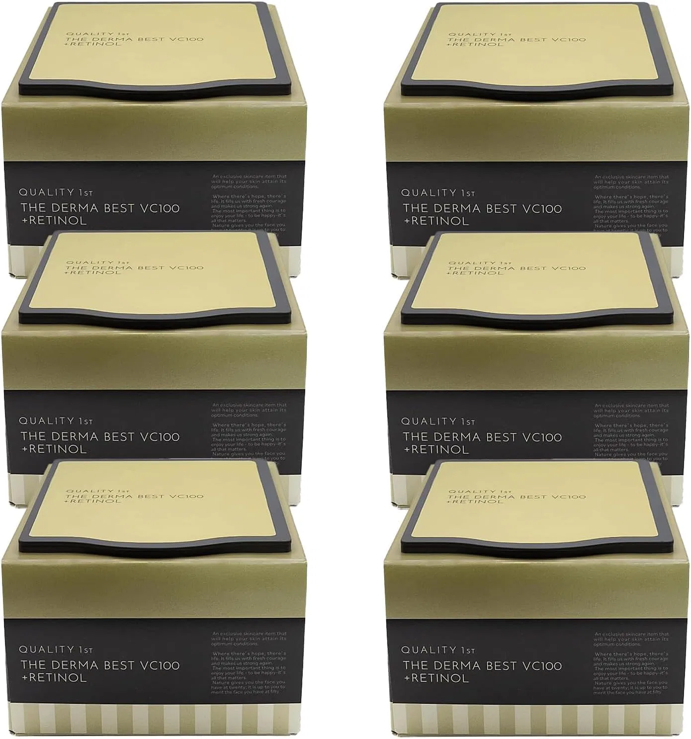 Маска для лица Quality First The Derma Best VC100+ Retinol 20 штук, набор 6 упаковок