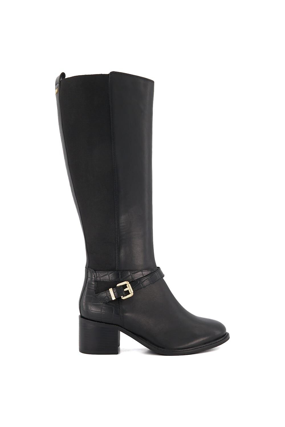 Кожаные сапоги до колена 'Tildy' Dune London, черный