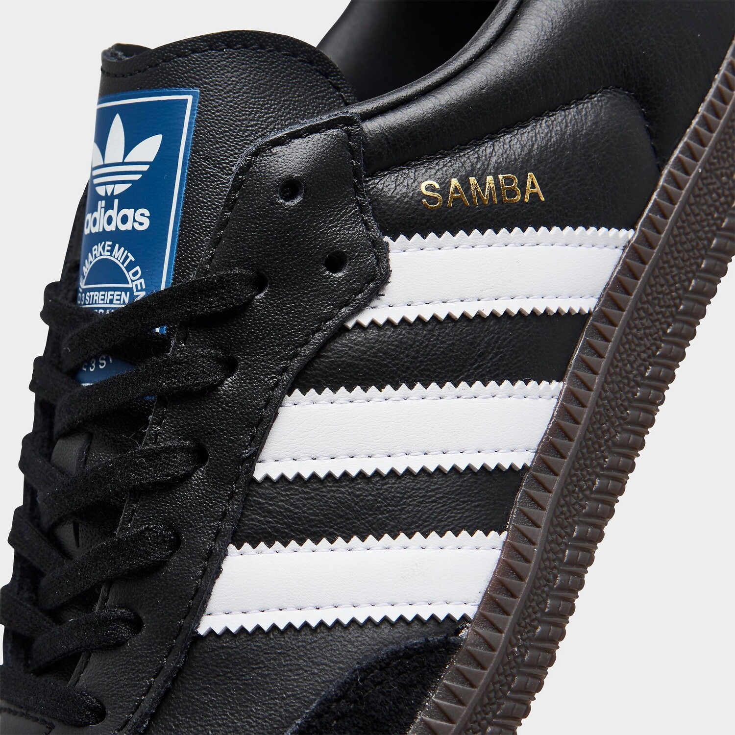 Детские футбольные бутсы adidas Samba Classic для больших детей, черный — фото 3