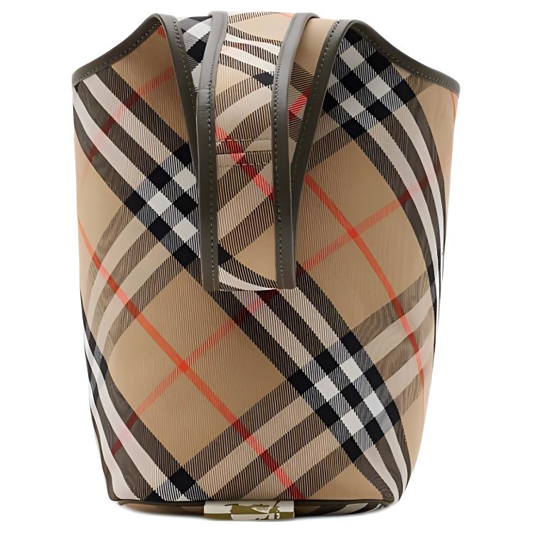 Женская хлопковая сумка Burberry через плечо, песочный цвет — фото 2
