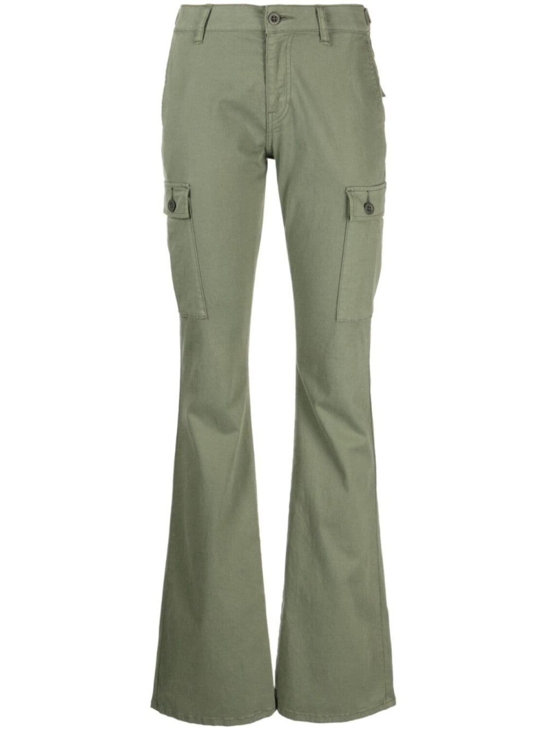 

Брюки bootcut Riley с заниженной талией John Elliott, зеленый