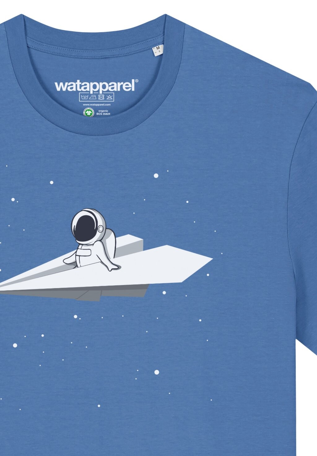 

Футболка с принтом FLY ME TO THE MOON watapparel, светло-голубой