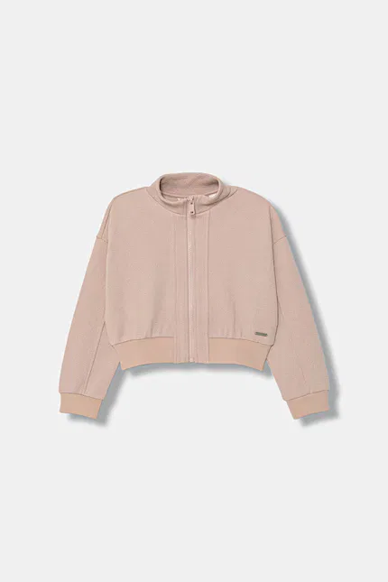 Бомбер детский с логотипом Guess, розовый