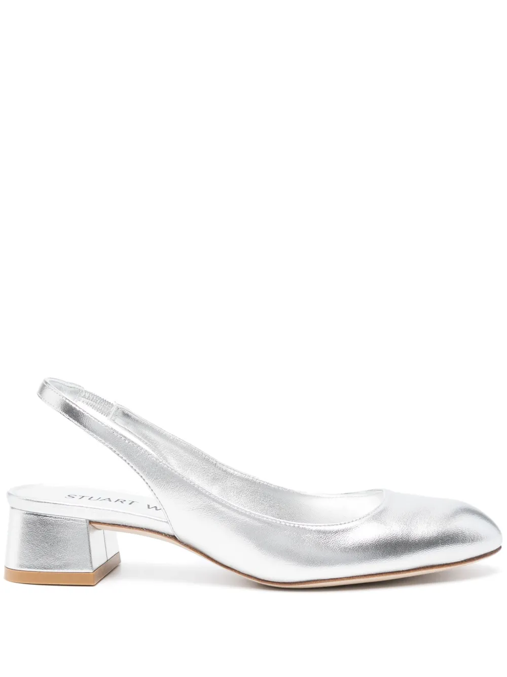 Туфли Vivienne 35 Stuart Weitzman, серебяный