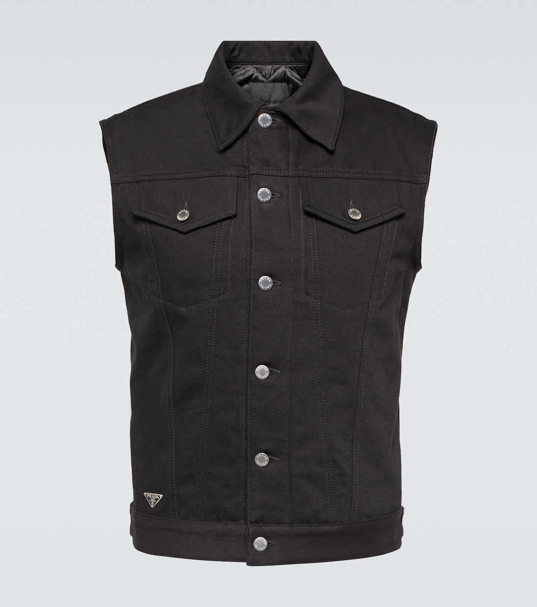 

Джинсовая жилетка Prada, черный