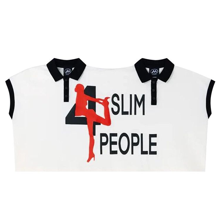 

Поло Mowalola Double Polo, White