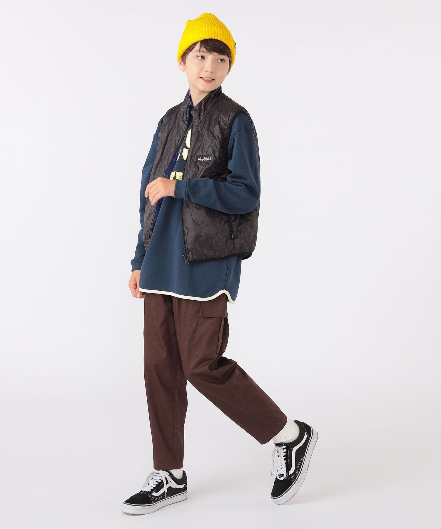 WILD THINGS: 130-170 см / Стеганый двусторонний жилет Ships Kids, purple — фото 3