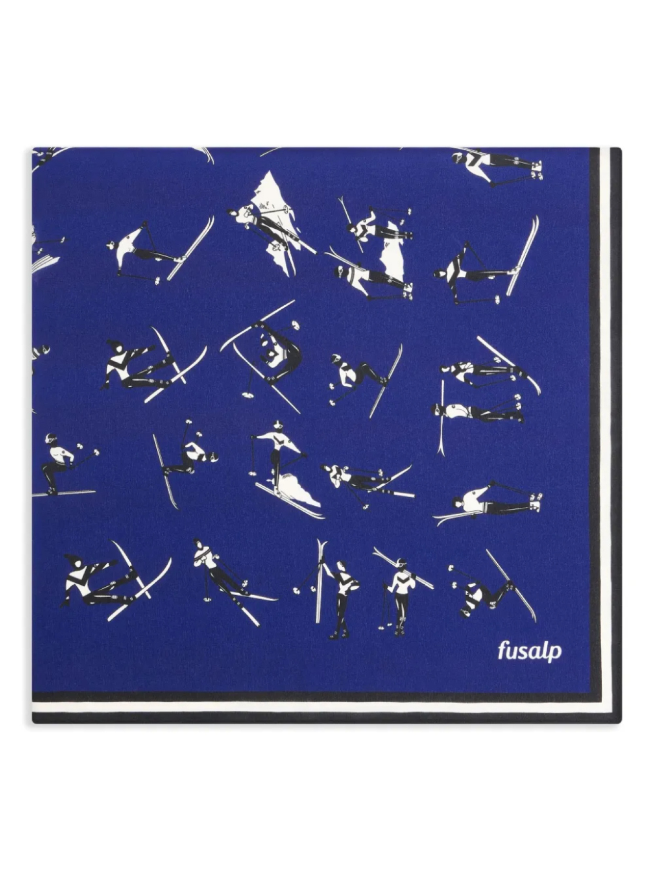 

Шарф из шелка «Фусальп» Fusalp, синий