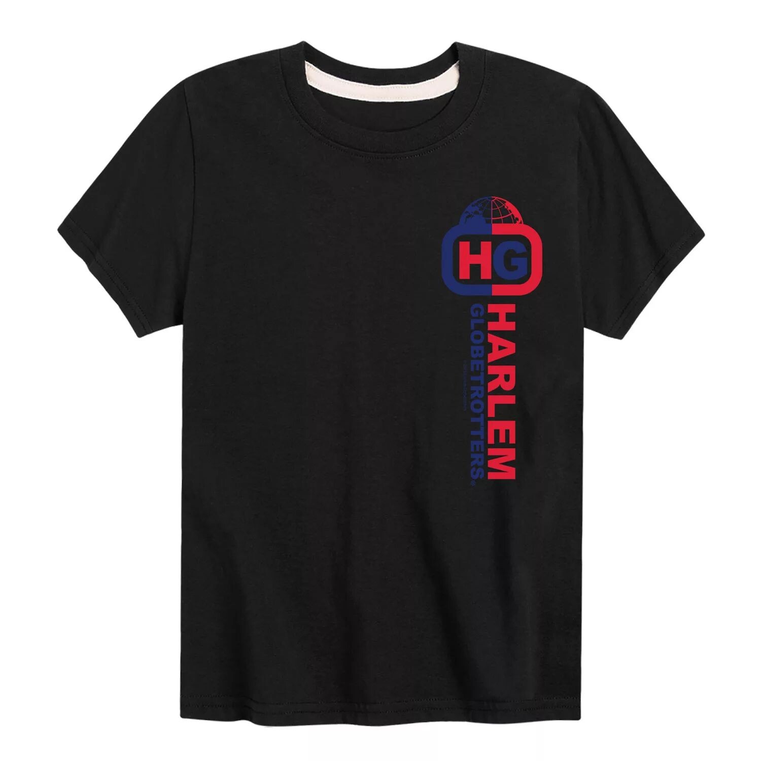 

Футболка с логотипом Harlem Globetrotters для мальчиков 8–20 лет Licensed Character, черный