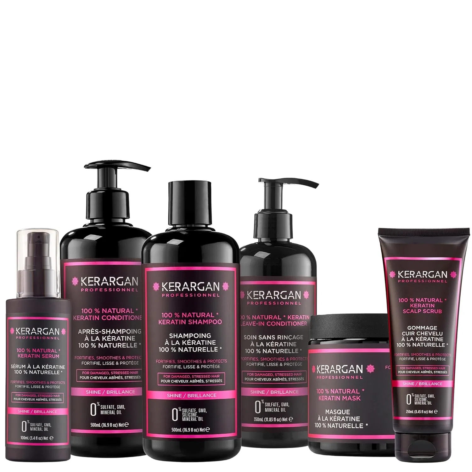 Комплект Kerargan Ultra Repair с кератином для поврежденных волос Kerargan