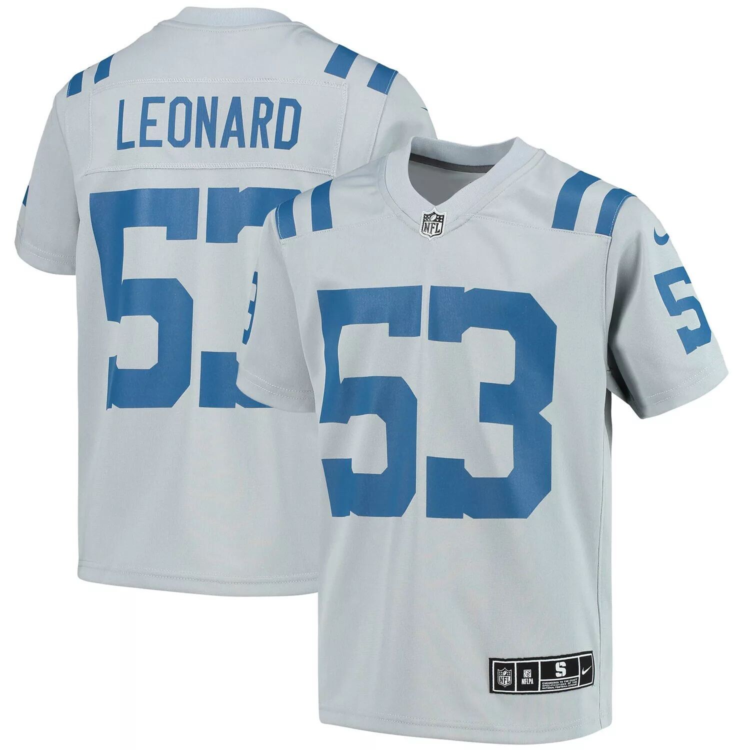 

Молодежная футболка Nike Darius Leonard Grey Indianapolis Colts Invert Team Game Nike