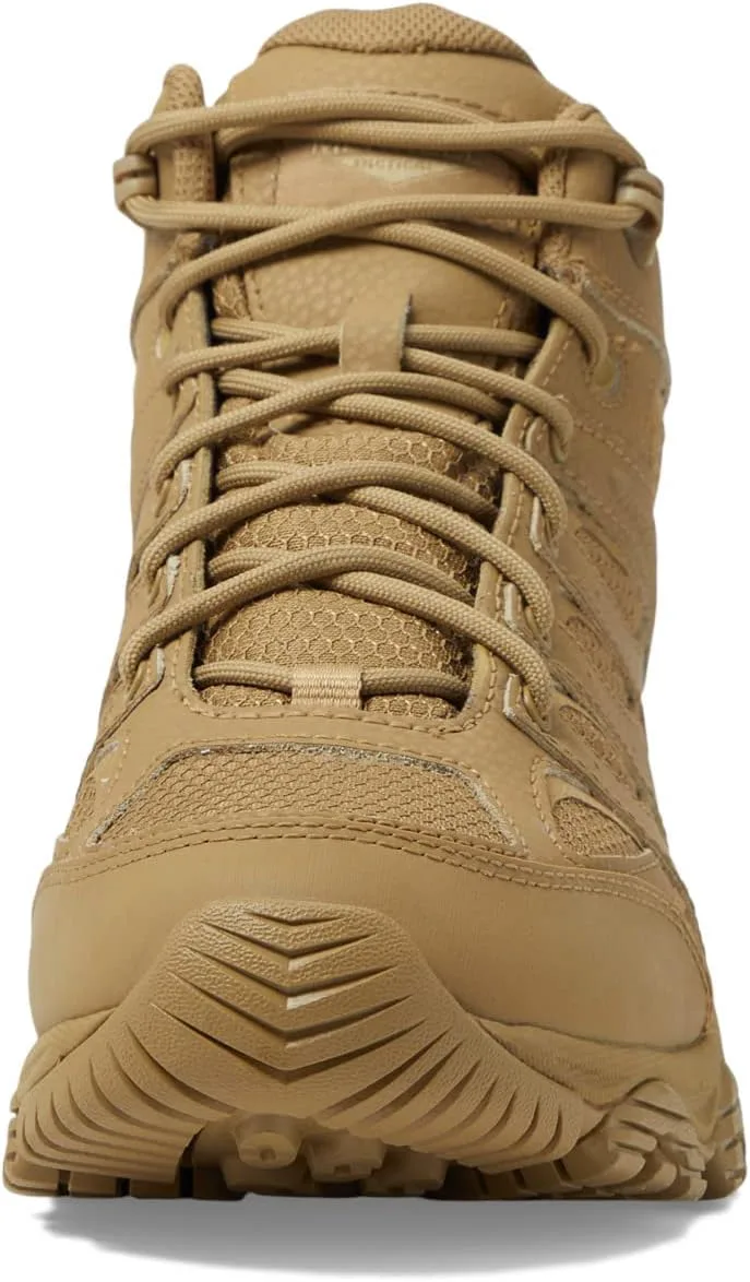 Мужские тактические ботинки Merrell Moab 3 Mid с водонепроницаемой мембраной, верх из лакированной кожи и сетки, для боевых действий, походов и работы — фото 2