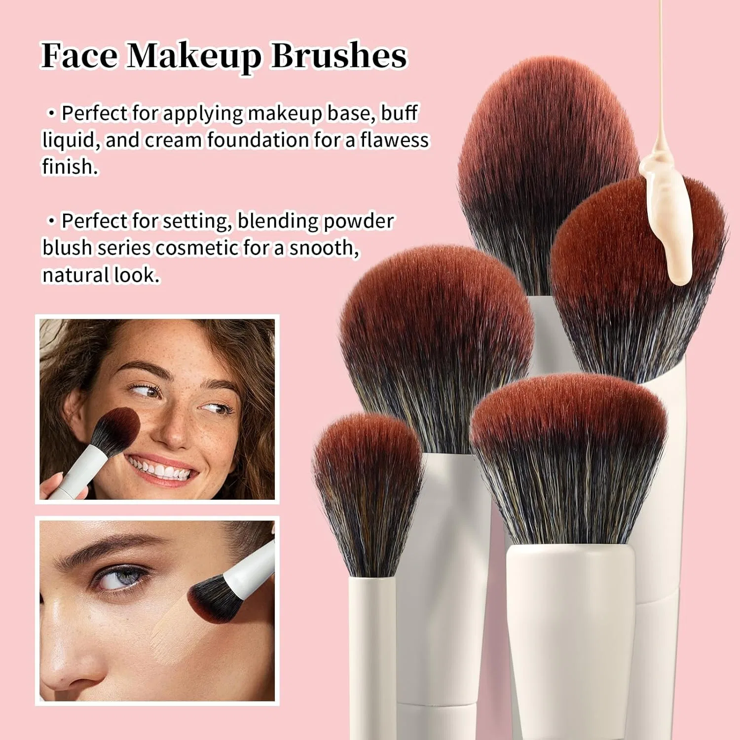 Профессиональный набор кистей для макияжа из 18 предметов от EIGSHOW Eigshow, Pack Of 18, Beige — фото 2