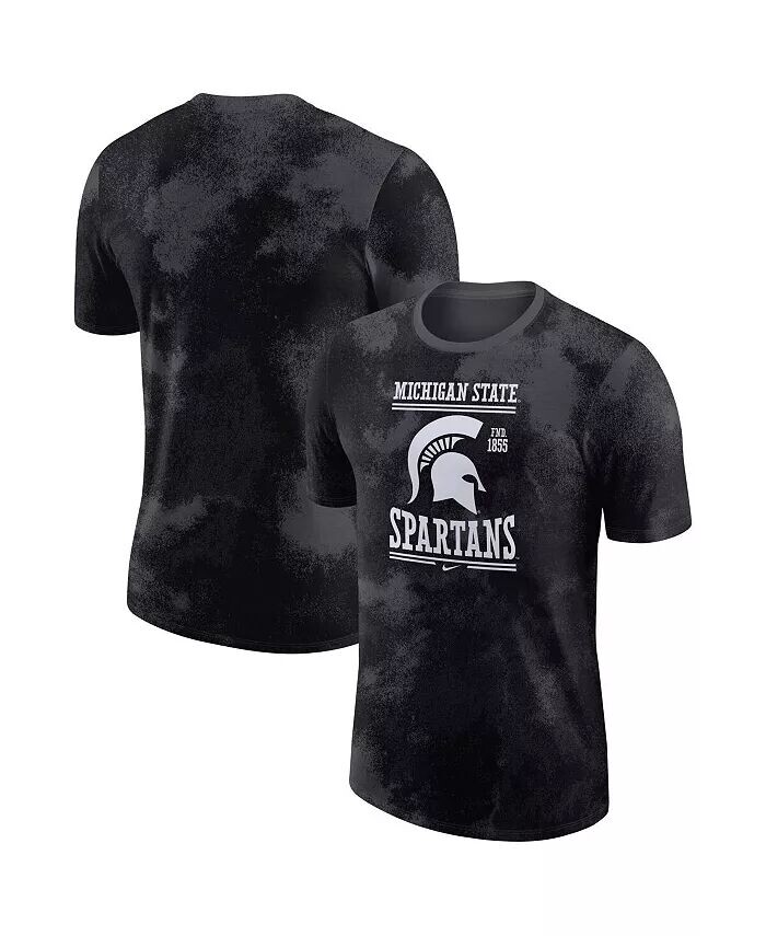 

Мужская антрацитовая футболка Michigan State Spartans Team Stack Nike