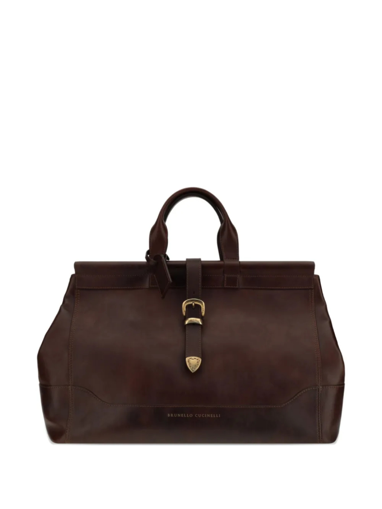 

Кожаная сумка Brunello Cucinelli, коричневый