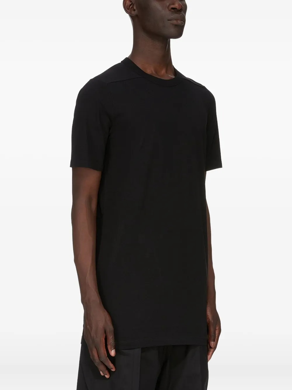 Хлопковая футболка с короткими рукавами Rick Owens, черный — фото 3
