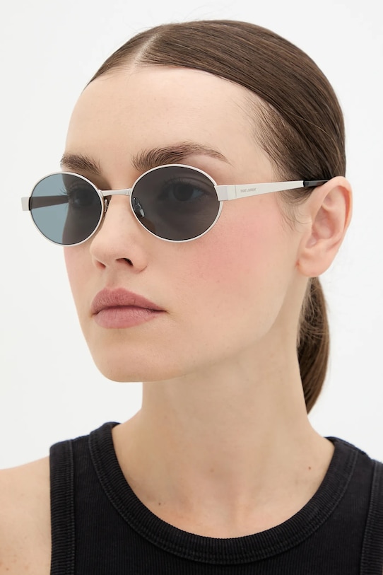 

Солнцезащитные очки Saint Laurent, серебряный