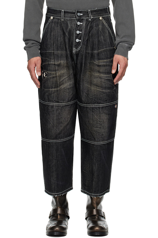 

Джинсы Dickies Edition с двойными коленями Thug Club, черный